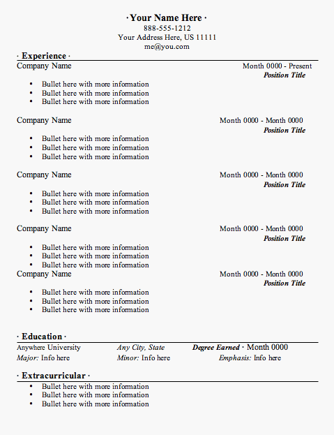 sample resume format for fresher. resumes samples. Resume Sample