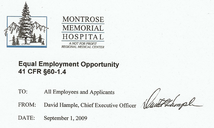 EEO CEO Message